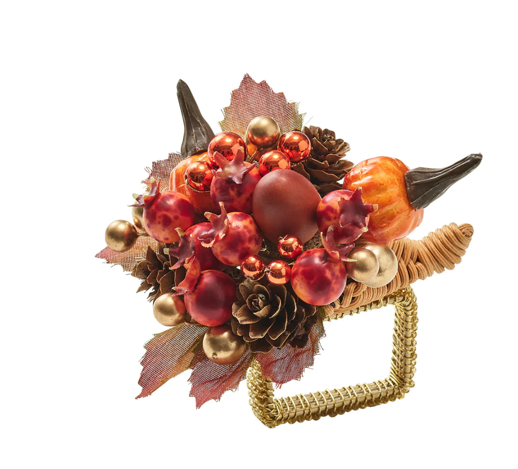 Kim Seybert Cornucopia Napkin Ring in Multi