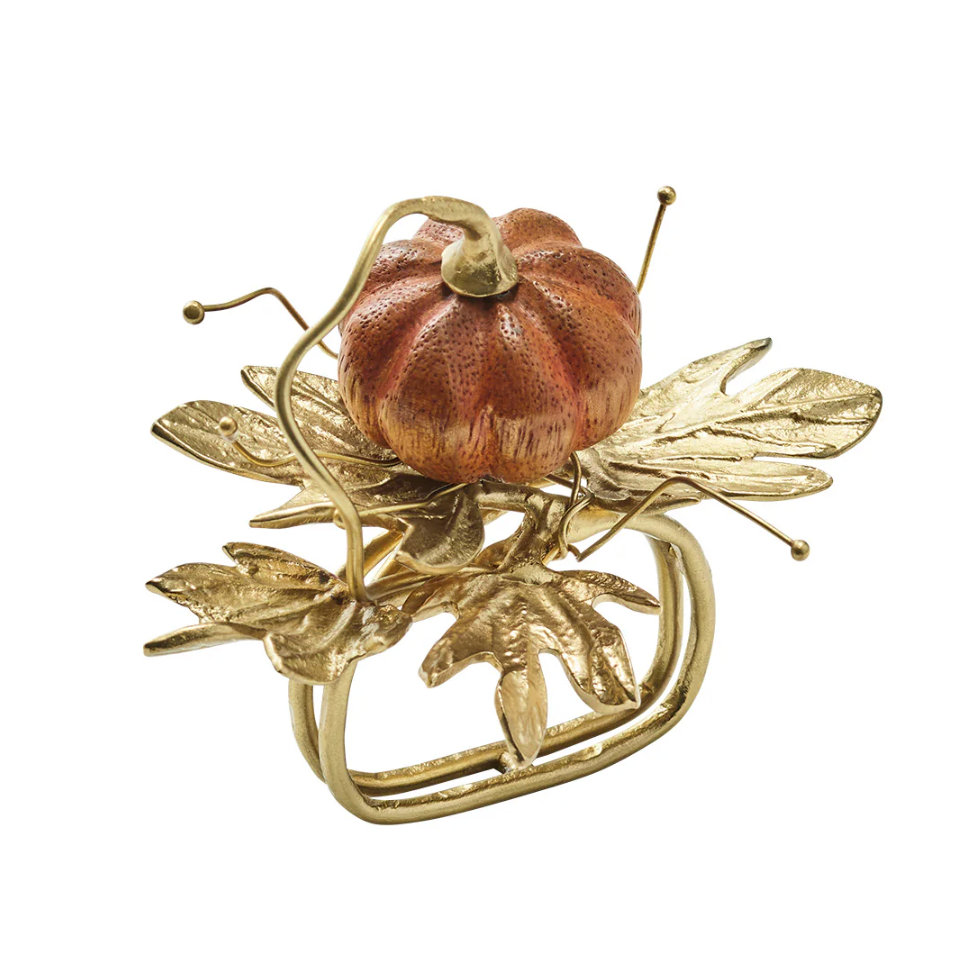 Kim Seybert Gilded Gourd Napkin Ring (Sold Individually)