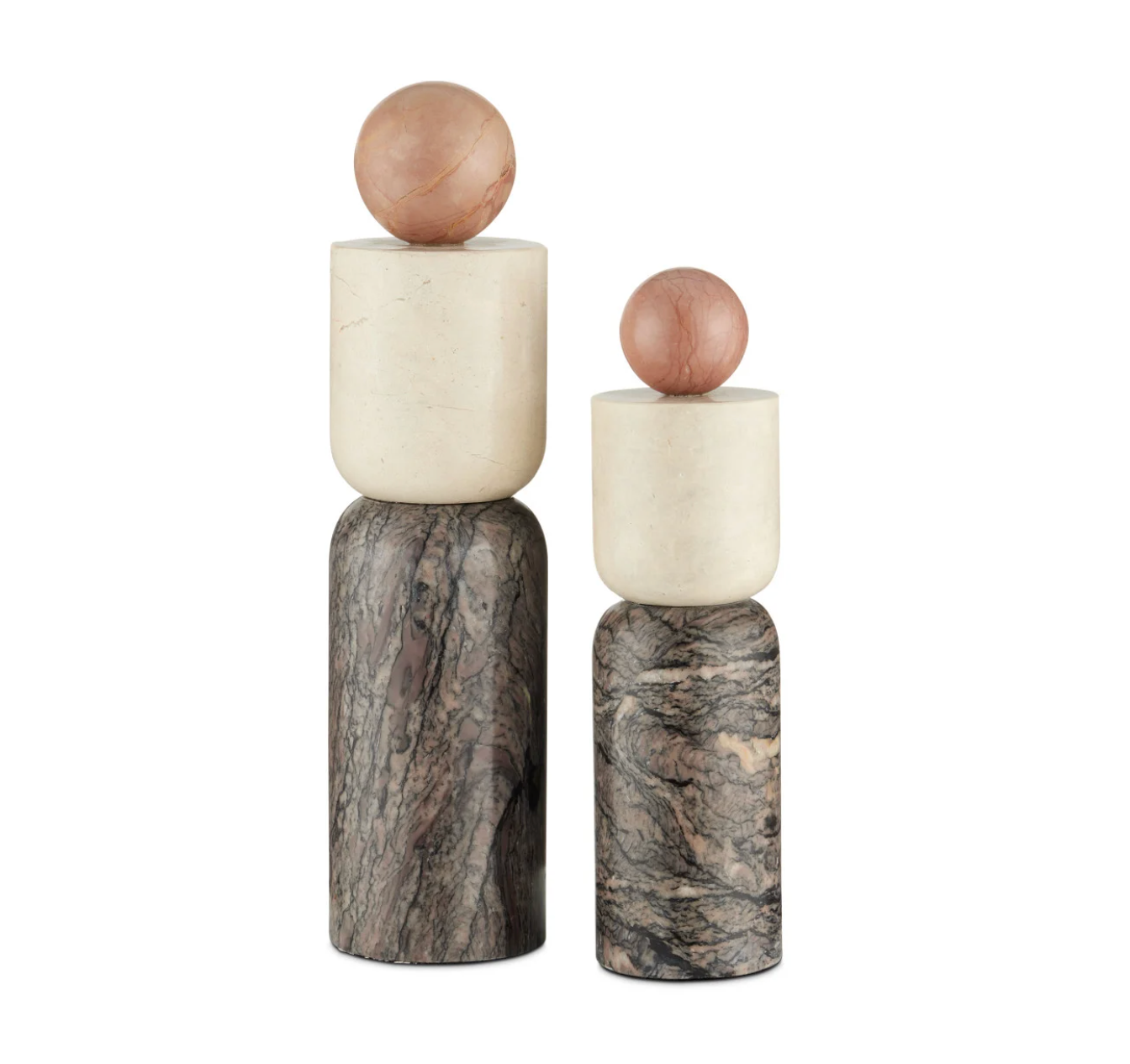 Moreno Marble Objects Set of 2