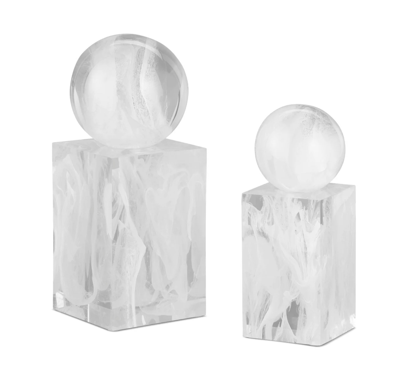 Nova White Objects Set of 2