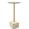 Prado Travertine Drinks Table