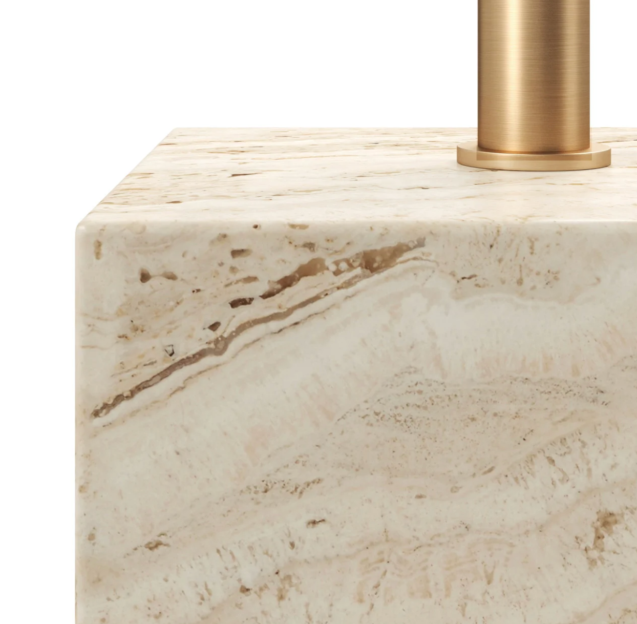 Prado Travertine Drinks Table