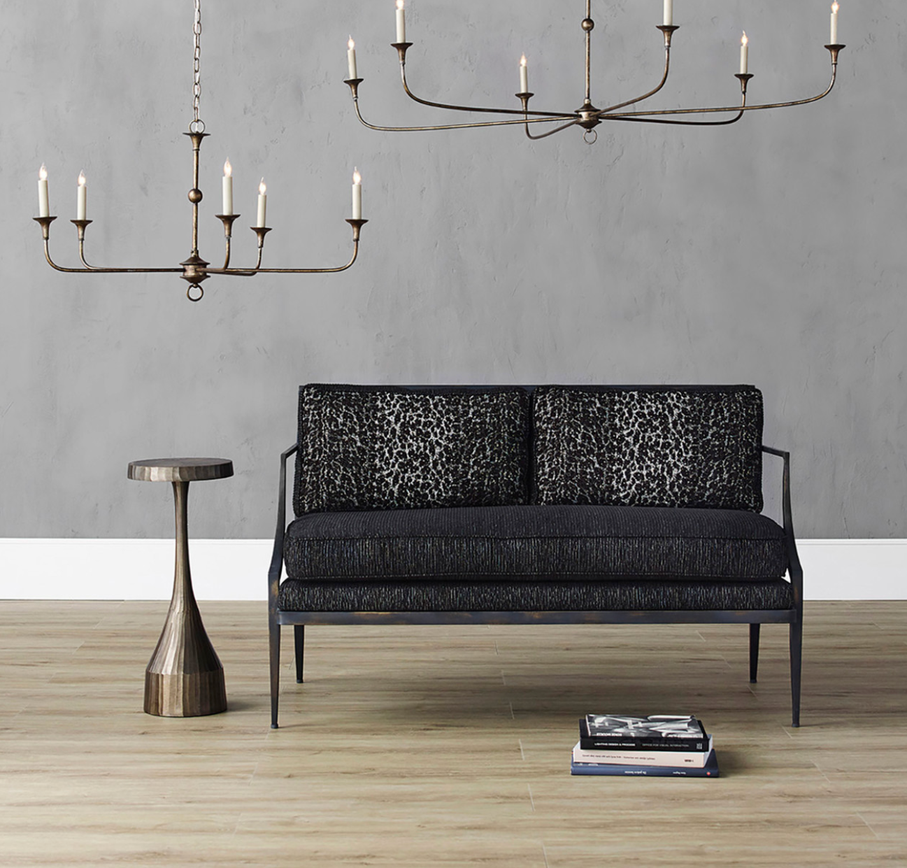 Luca Brass Drinks Table