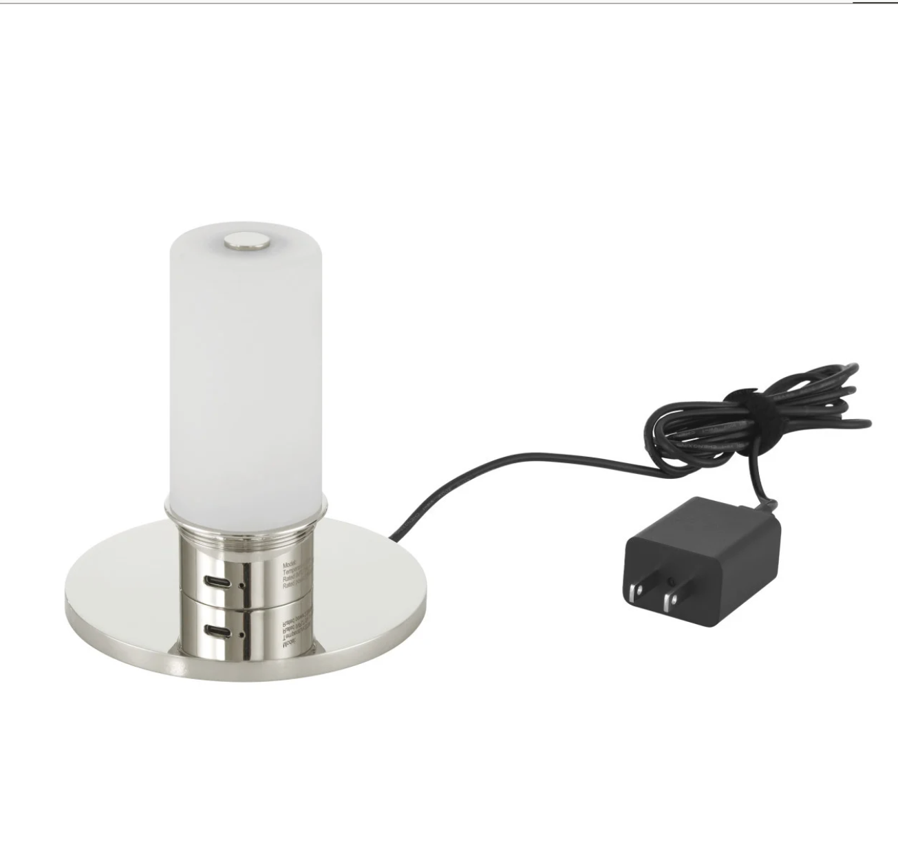 Godabout Nickel Cordless Table Lamp