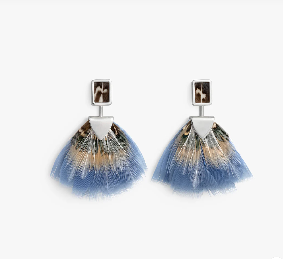 Brackish Sydney Silver Bezel Drop Earring