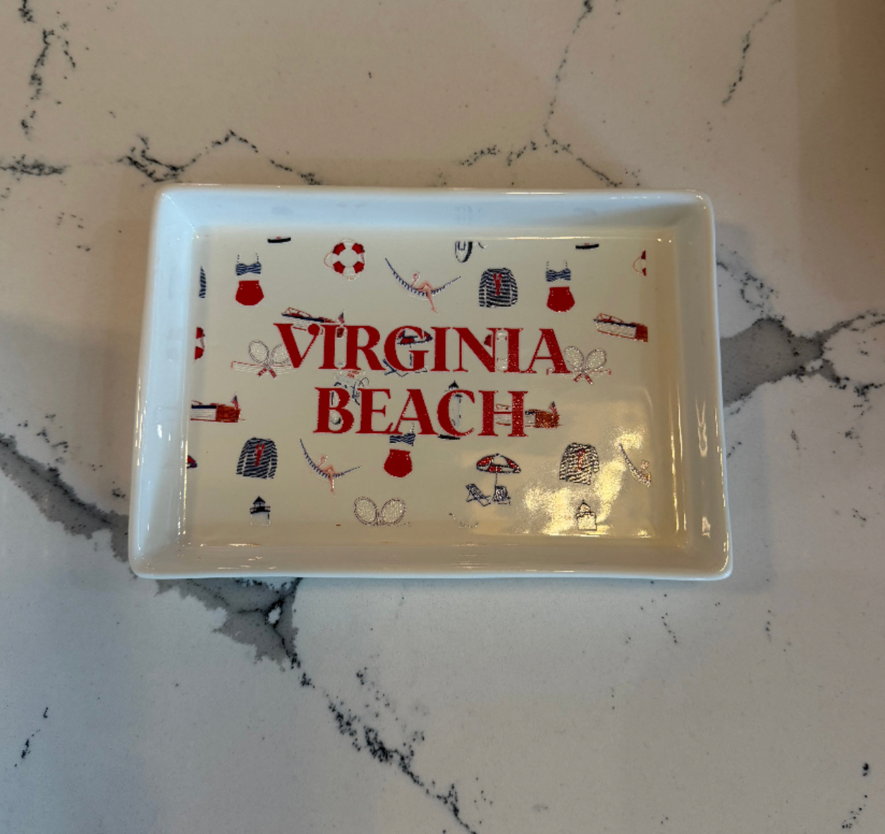 Toss Designs - Ceramic Tray - Après Sea - Virginia Beach