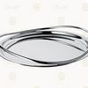Vertigo Silver Plated Tray Round