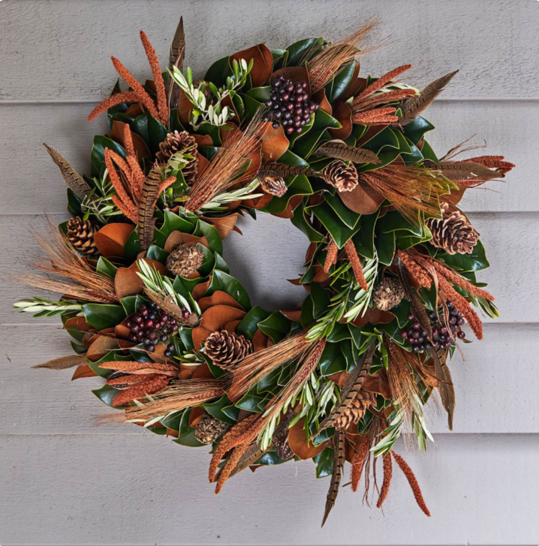 Fresh Autumn Splendor Wreath 36"