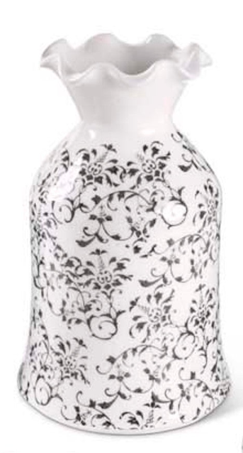 Gray Vine Cream Ceramics w/ Scalloped Rims (Multiple Styles)