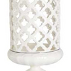 White Lattice Cutout Lidded Ceramics With Black Trim (Multiple Styles)