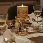 Luminara Birch Bark Wax Indoor Pillar Candle (3 Sizes)