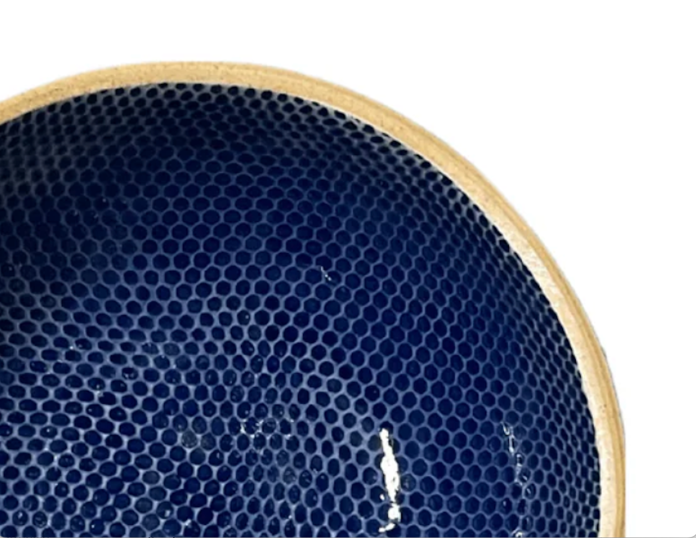 Terrafirma Soup Bowl in Honeycomb Cobalt