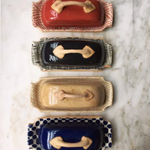 Terrafirma Ceramics Covered Butter Dish in Braid Butter