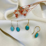 Sophie Deschamps Bijoux - OURAY, turquoise & silver EARRING (BOCA5)
