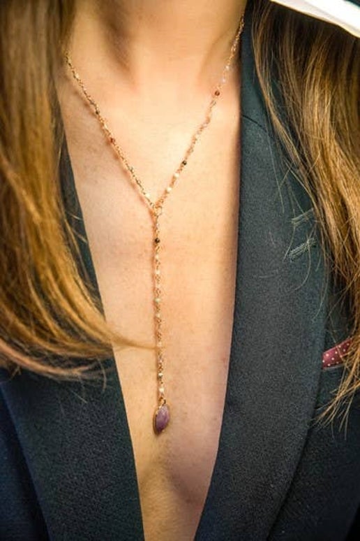 Sophie Deschamps Bijoux - SURAT NECKLACE, rosary and sapphire chain (SCHIND2)