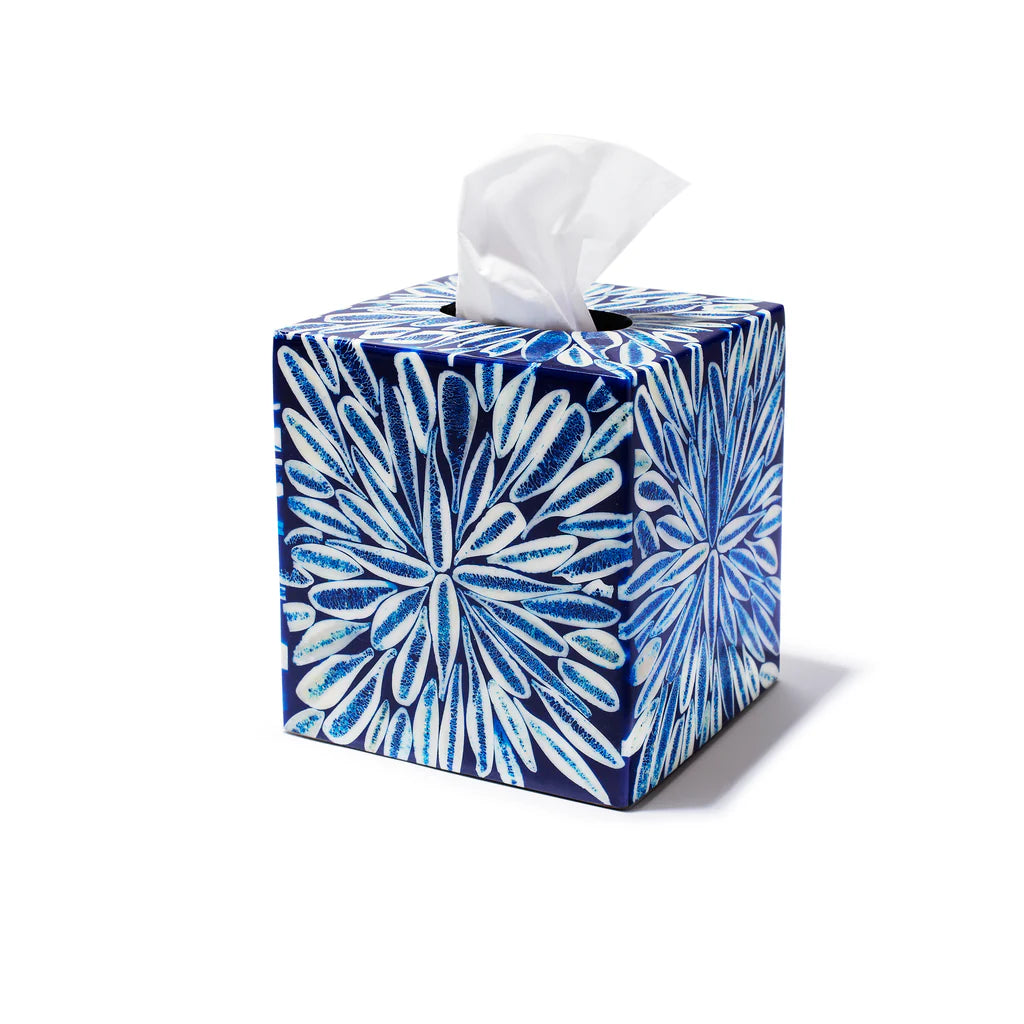 Ladorada Blue Almendro Tissue Box