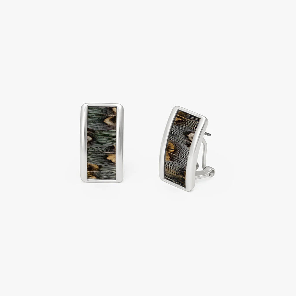 Brackish Argento Stud Earring in Silver