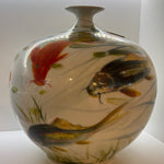 Koi Fish Bottle Vase