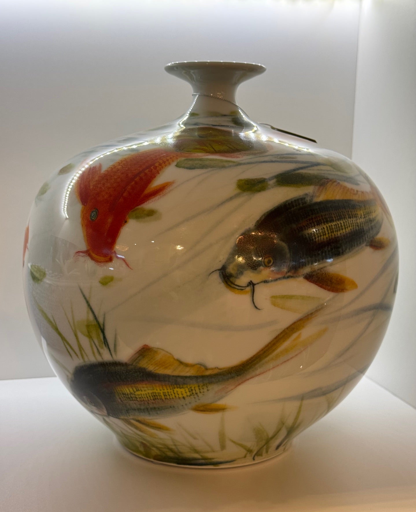 Koi Fish Bottle Vase