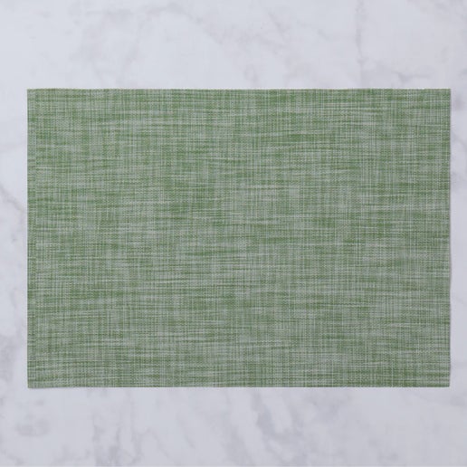 Vida Rectangular Woven Placemats Set of 4 (Green)