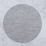 Vida Round Woven Placemats Set of 4 (Grey)