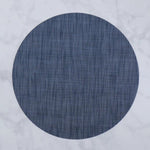 Vida Round Woven Placemats Set of 4 (Navy)