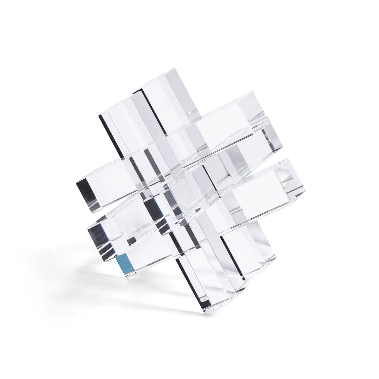 Crystal Glass Interlocking Bookend (2 Colors)