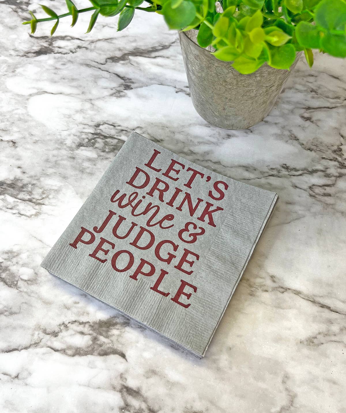 Katherine Designs & Co. - Paper Cocktail Napkins, funny beverage napkins, wine gifts