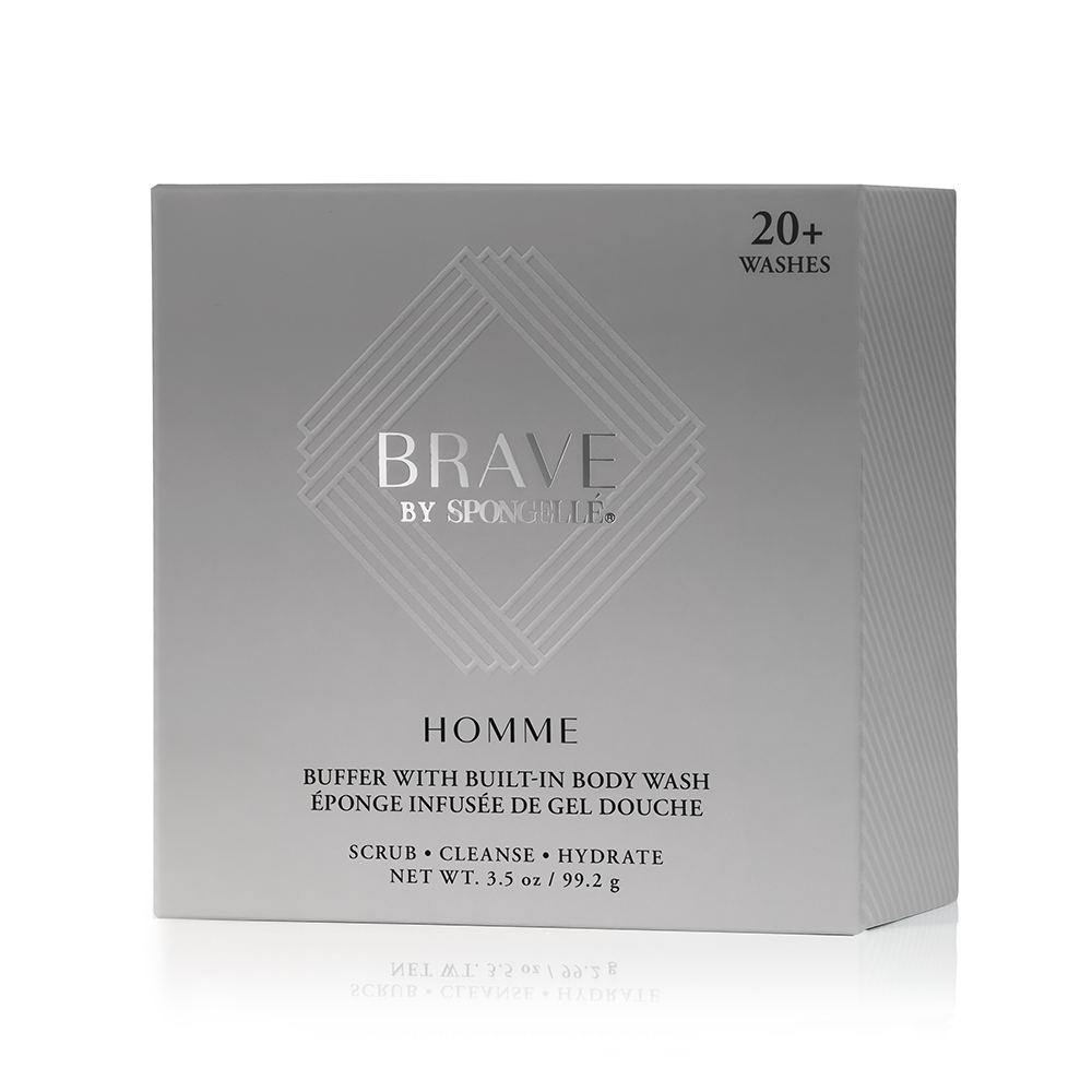 Spongellé - 20+ Men's Brave Buffer | Men's Homme Collection | Men's Gift
