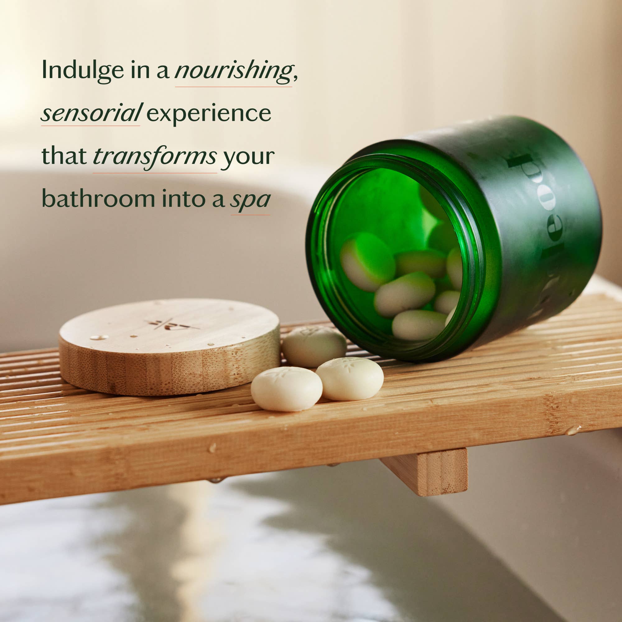 Kate McLeod - Breathe Pebble | Deep Moisturizing Solid Bath & Shower Oil