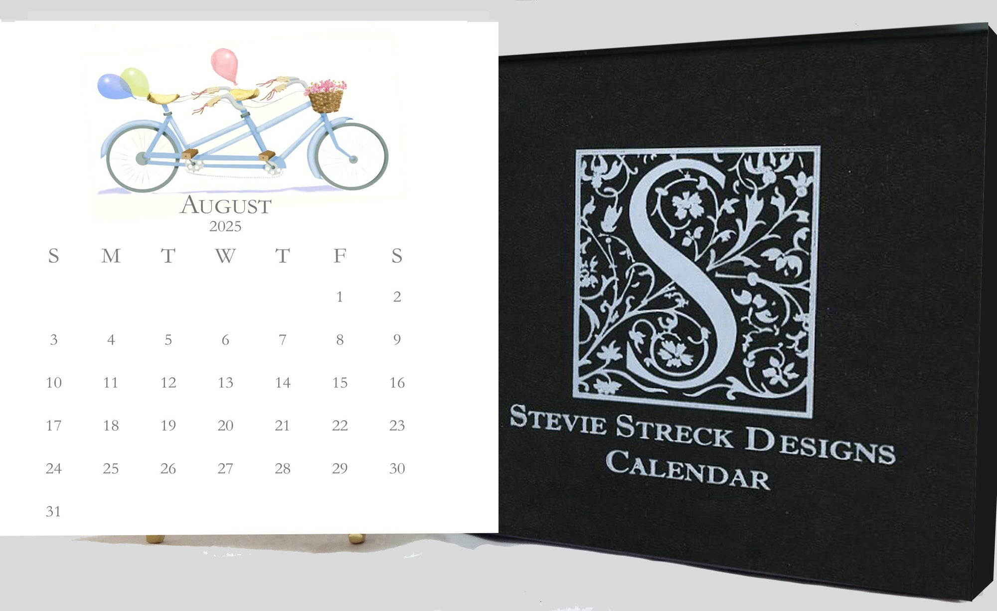 Stevie Streck Designs - 2025 Desk Calendar Refill