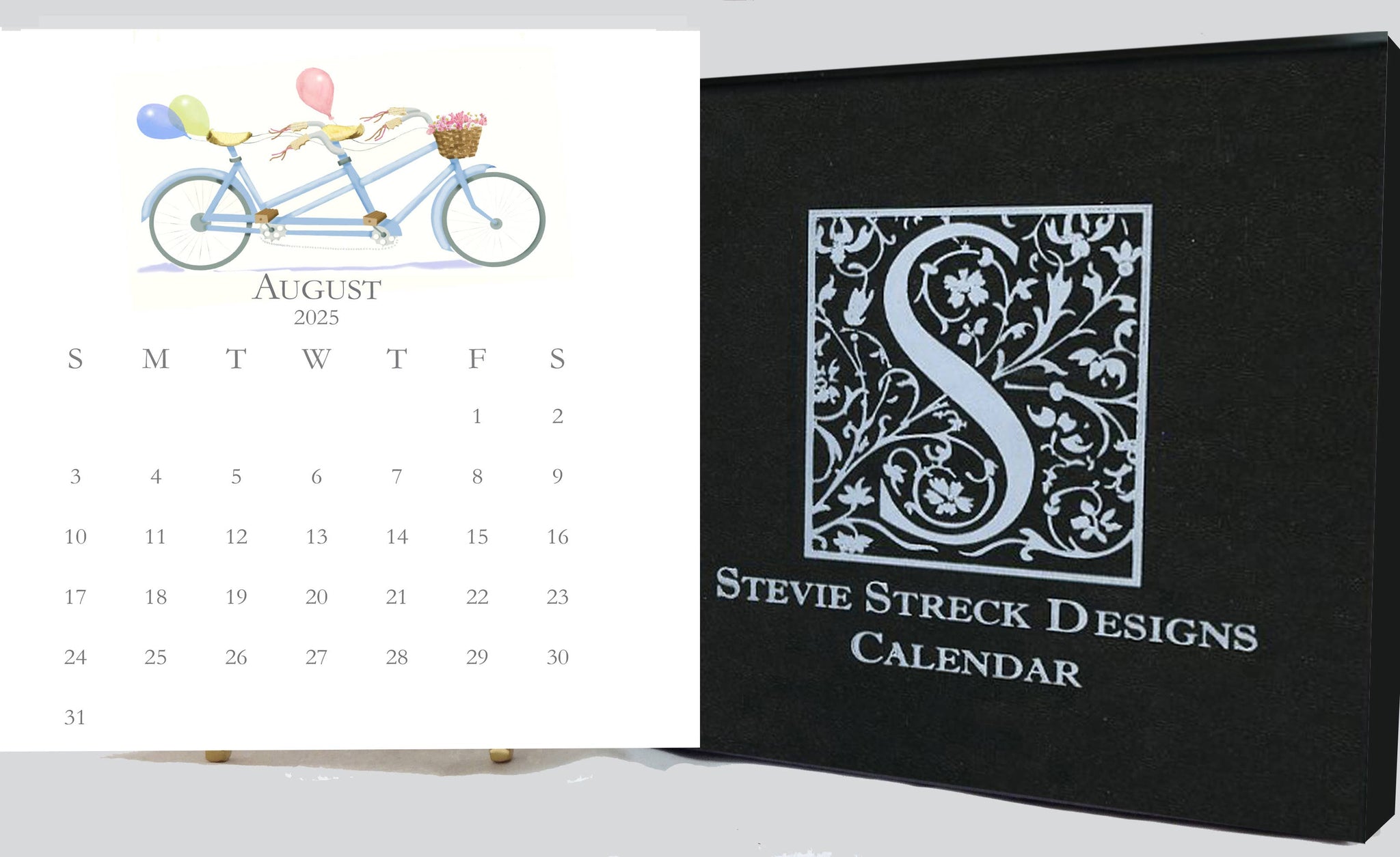 Stevie Streck Designs - 2025 Desk Calendar Refill