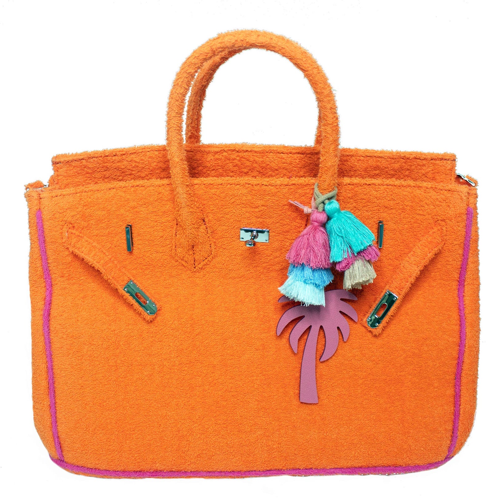 BEACH HAUS - Seaside Terry Tote -Orange Peel Large