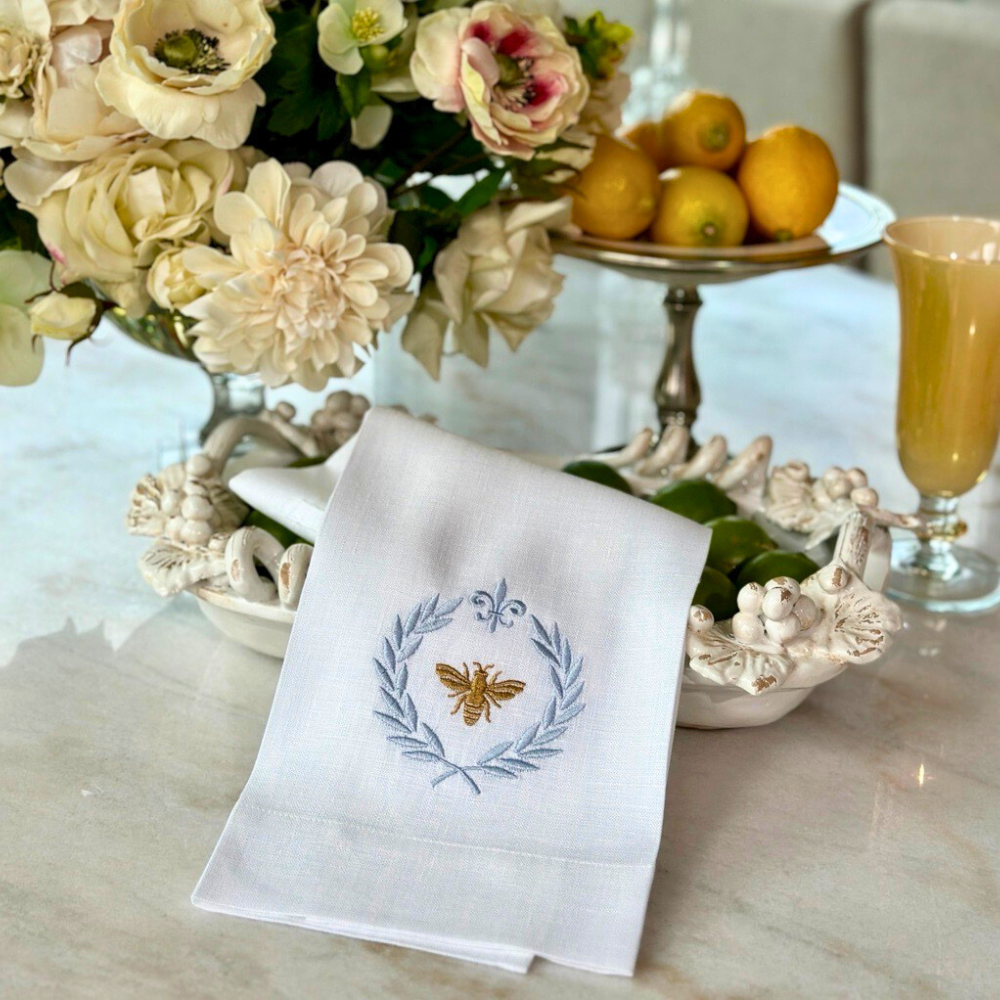 Arte Italica & Crown Linen Designs - Italian Bee Linen Towel