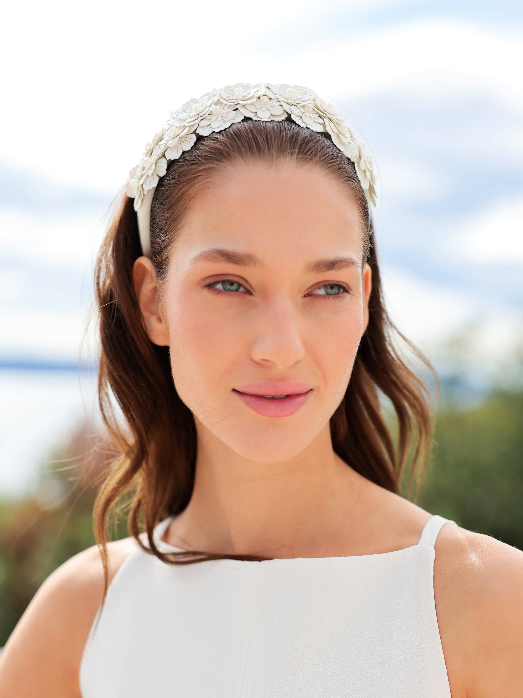 Flora Headband in Ivory
