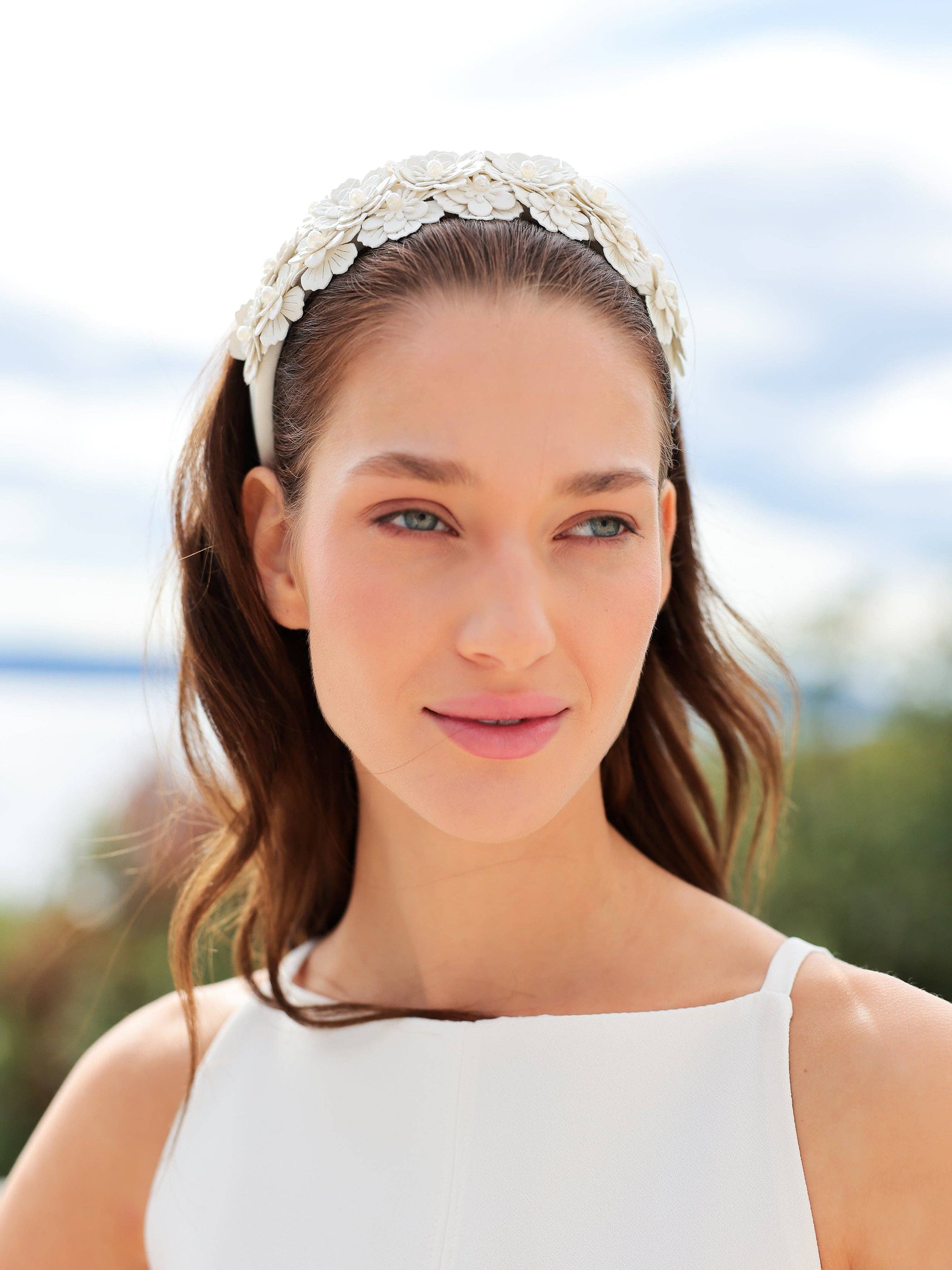 Flora Headband in Ivory