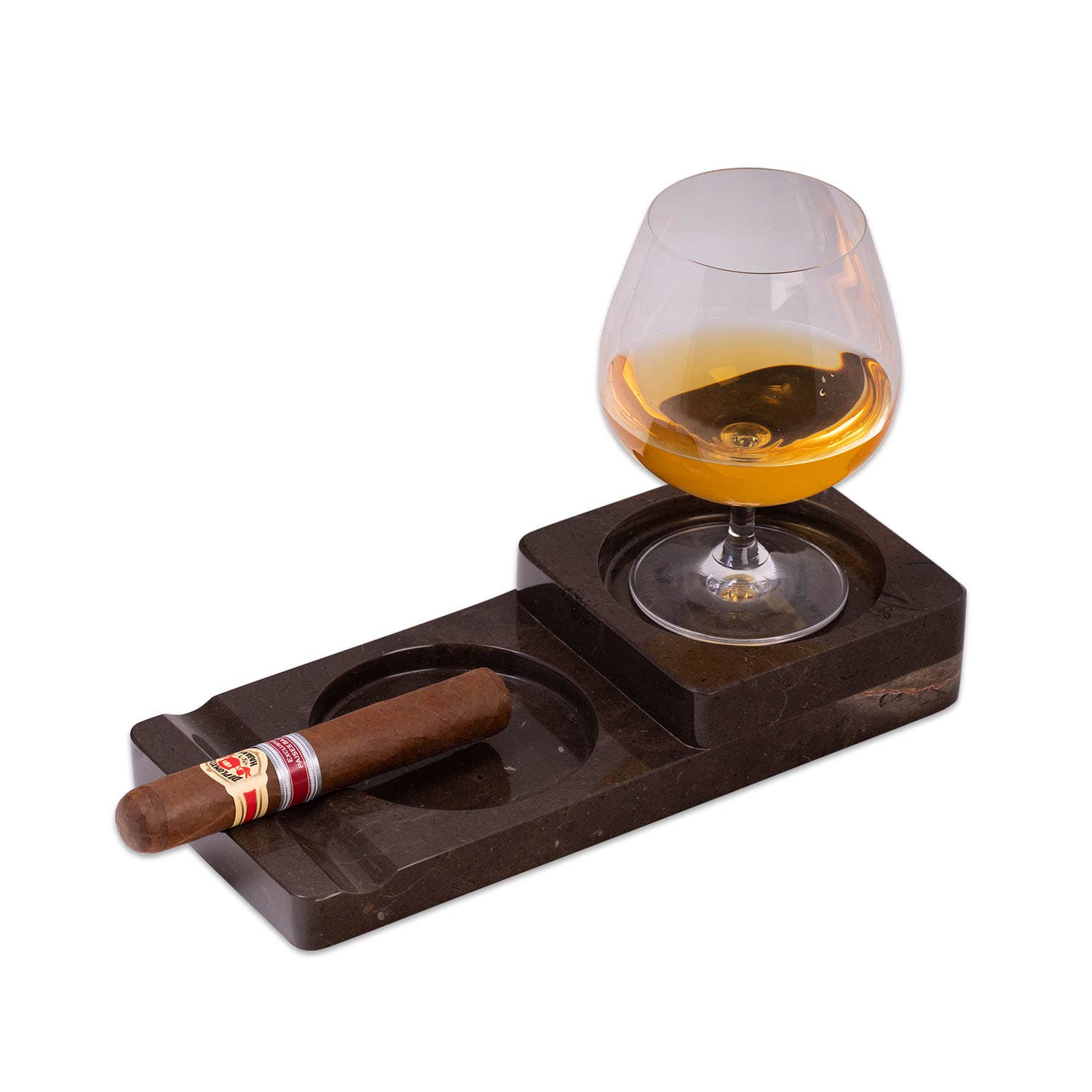 BeyBerk International - Liam Marble Ashtray and Coaster Tiger Eye