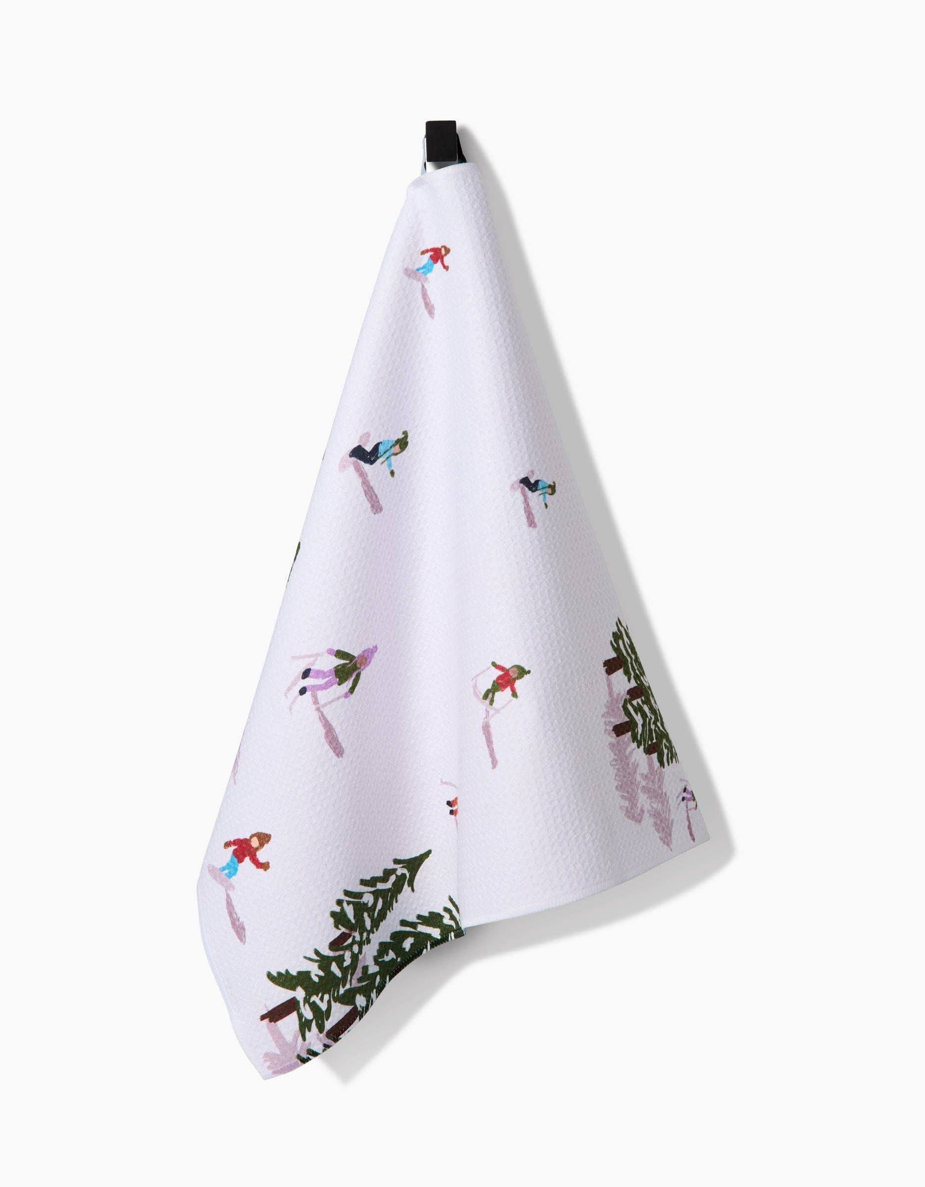 Geometry - Winter Skiing Trip Tea Towel