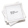 Five Star Napkins Inc. - Marriage Quotes - White Cotton Cocktail Napkins x 50
