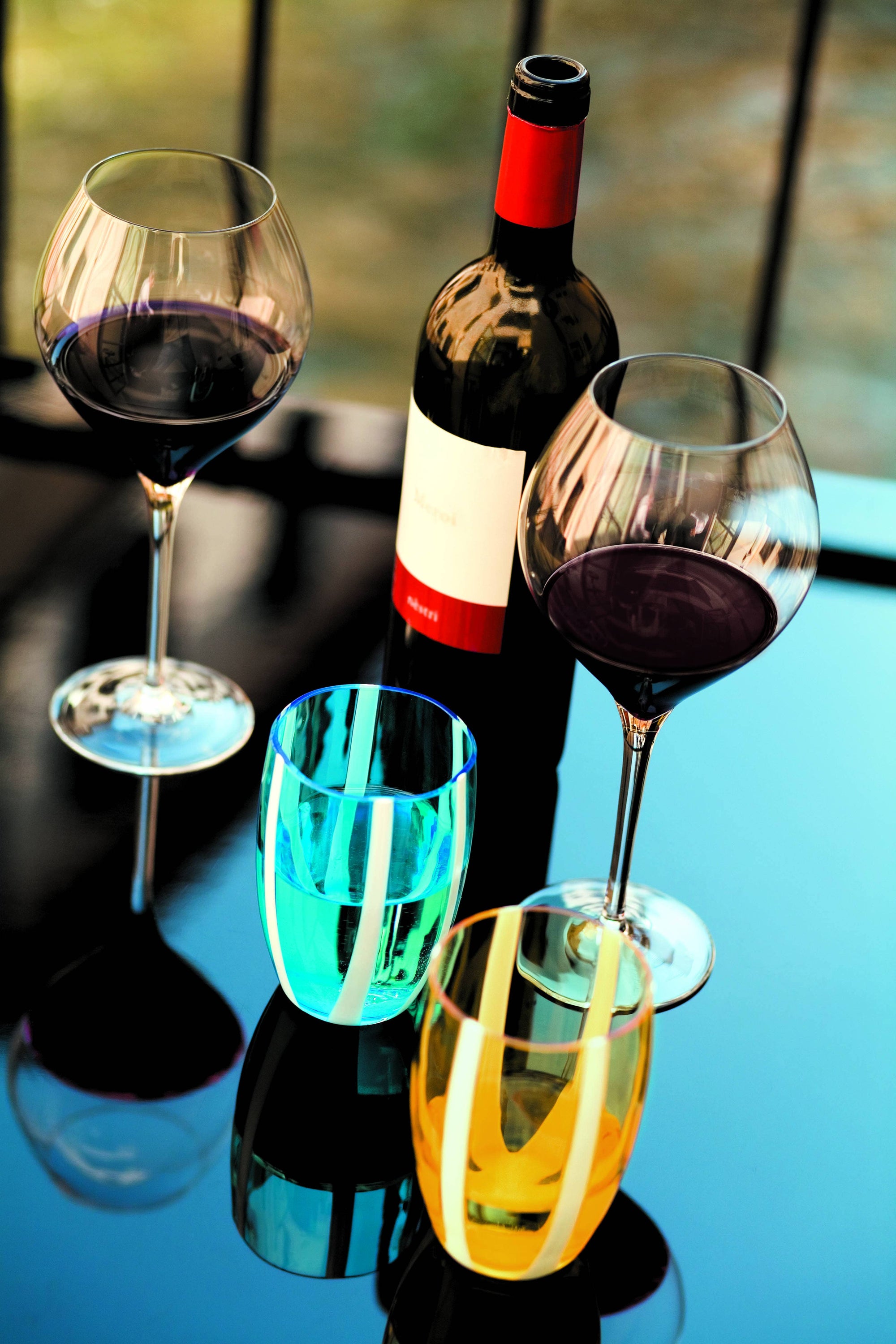 Zafferano America - Gessato tumbler (Assorted Set of 6)