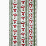 Geometry - Christmas Bow Stripe Tea Towel