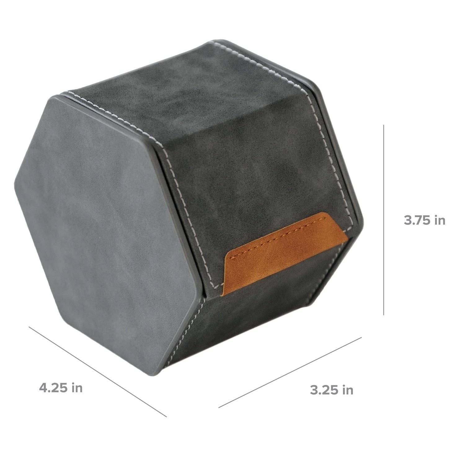 Case Elegance - 1-Slot Travel Watch Roll - Gray