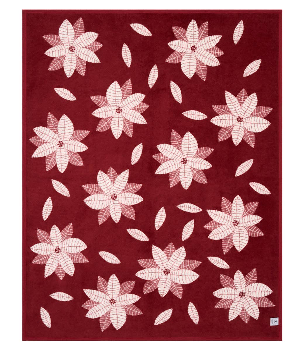 ChappyWrap - Poinsettias Blanket