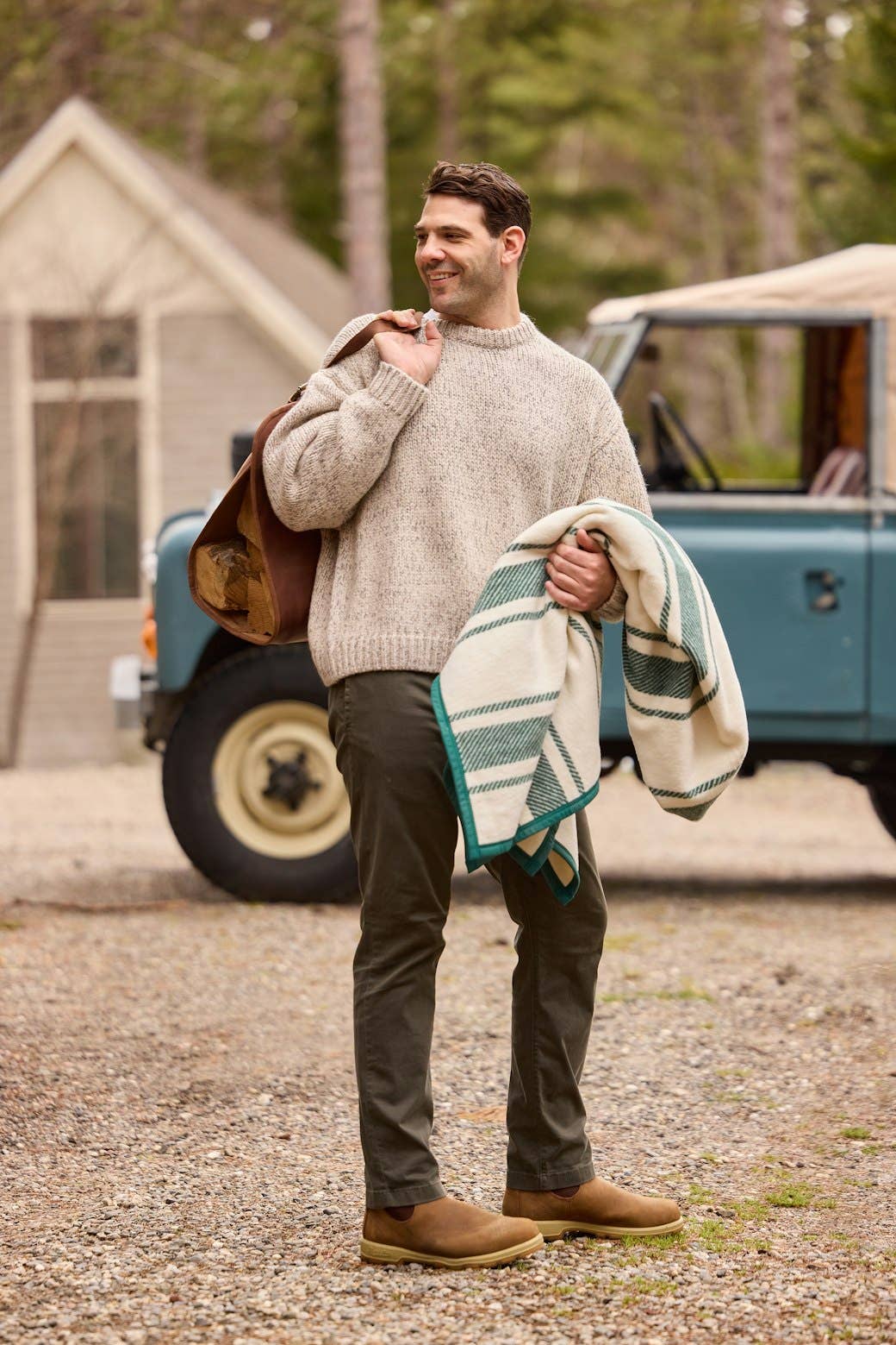 ChappyWrap Blanket - Dockside Stripe Evergreen