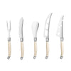 French Home - Laguiole 5-Piece Artisan Ivory-Colored Cheese Knife Set