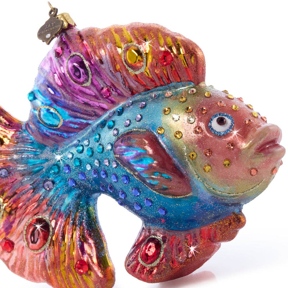 Jay Strongwater - Fancy Fish Glass Ornament