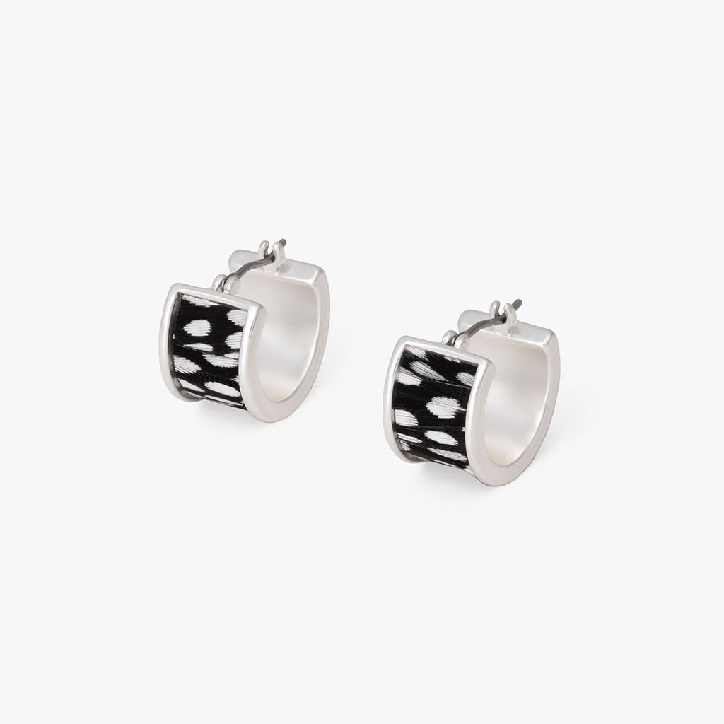 Brackish Abigail Two-Piece Hoop Silver