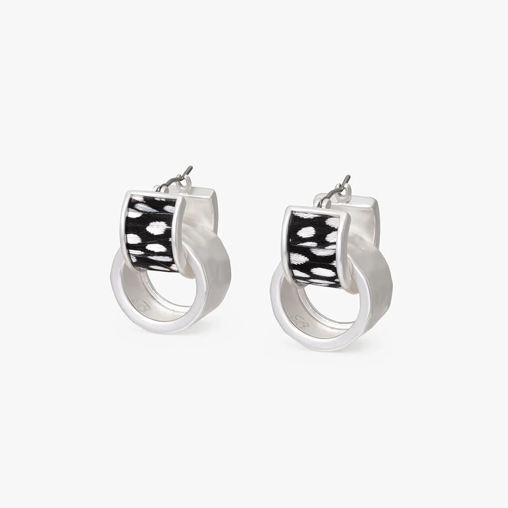 Brackish Abigail Two-Piece Hoop Silver