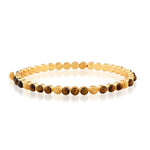 Berry Gem Petite Hinged Bangle - Tiger's Eye