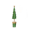 Dekorasyon Gifts  Decor - Plain Scalloped Topiary Tree w/Star (Evergreen)